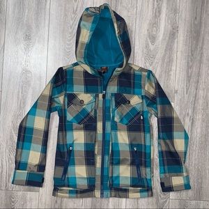Nike 6.0 Boys Plaid Jacket Size 8 Small